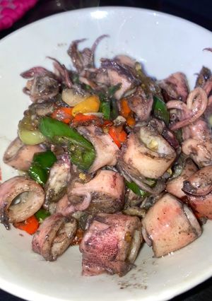 Foto resep Tumis Cumi Asin Pedas