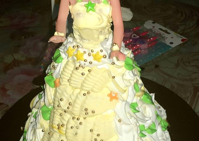 Recipe of Favorite Eggless Doll cake pineappple flavour