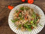 Pork Belly and Vegetables Fry with much Peppers