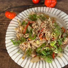 A picture of Pork Belly and Vegetables Fry with much Peppers.