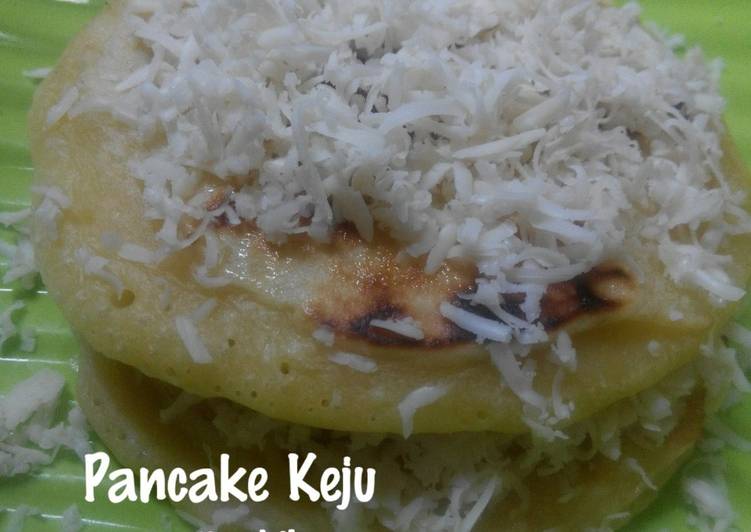 Cara olah Pancake Keju Praktis (No Mixer) , Enak