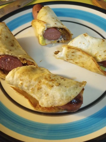 Recipe Hotdogs on Fried Tortillas which Delicious