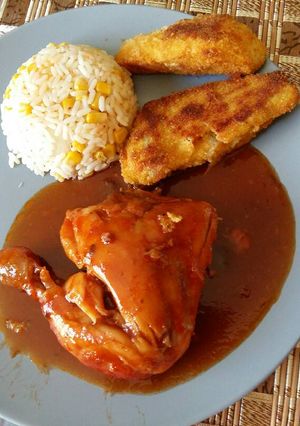 Una foto de Pollo en barbacoa