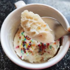 A picture of Vanilla Ice-Cream Mug Cake.