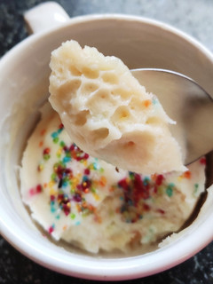 A picture of Vanilla Ice-Cream Mug Cake.