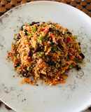 Ensalada de quinoa, zanahoria 🥕 y pimientos