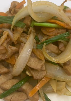 Hình của món Cật xào hành tây siêu nhanh.