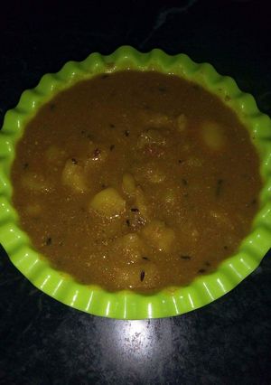 A picture of Rasile aloo.