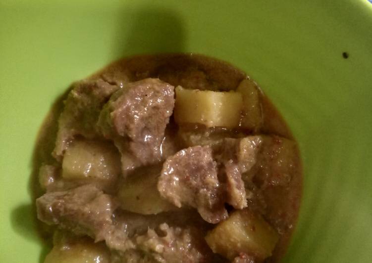 Resep Rendang daging + kentang, Enak Banget