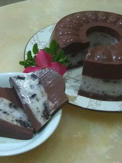 Foto resep Puding coklat oreo