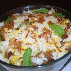 A picture of Chicken biriyani.