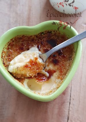 Une photo de Crème brûlée express a la crème fraîche