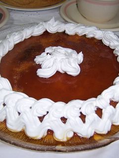 Una foto de Flan de manzana