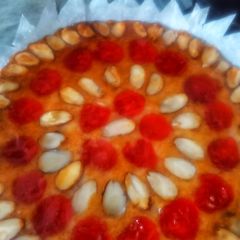 Almonds cherry 🍒 tea cake A picture of Almonds cherry 🍒 tea cake.