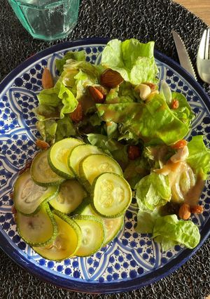 Une photo de Tarte quiche thon tomates courgettes