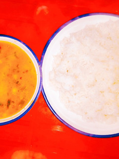 A picture of Daal chawal 😋.