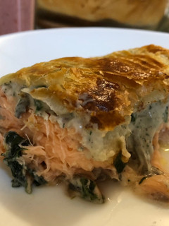 Foto resep Puff Pastry Salmon (Salmon en Croute/Salmon Wellington)