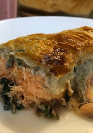 Foto resep Puff Pastry Salmon (Salmon en Croute/Salmon Wellington)