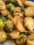 Korean BBQ Flavored Brussels Sprouts