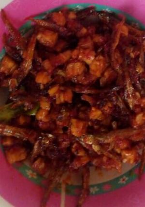 Foto resep Kering teri dan tempe ala riva