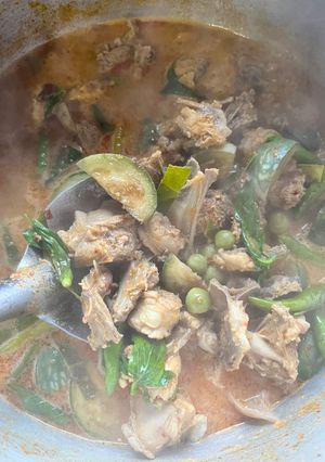 A picture of Thai Red Curry Chicken (Gaeng Phed Gai).