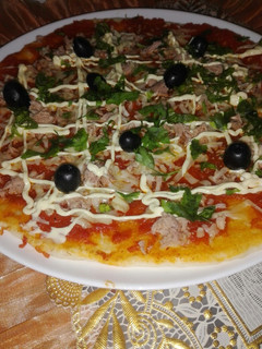 صورة لوصفة بيتزا الطاجين