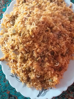 عکسی از دستور لوبیا پلو😋
