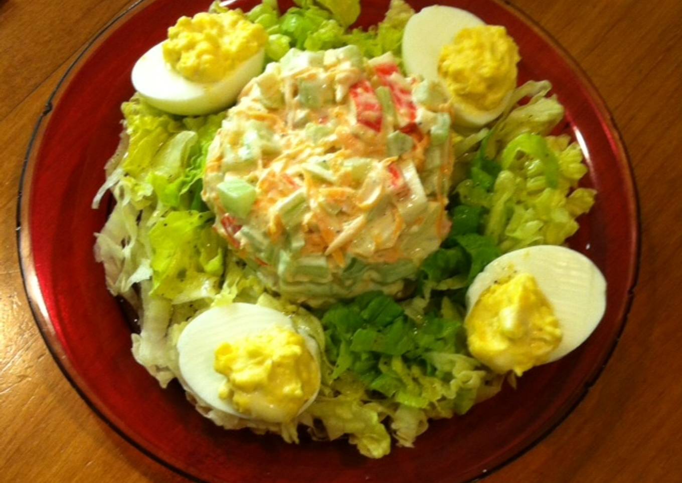 Ensalada de surimi y apio