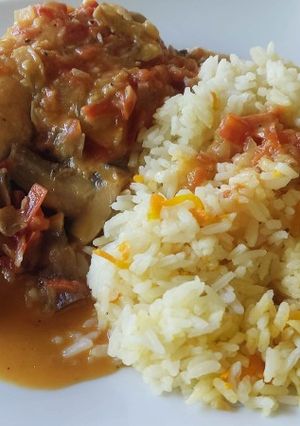 Una foto de Pollo a la cacerola