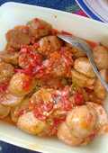 Oseng baso mercon