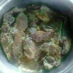 A picture of Fried beef steak.
