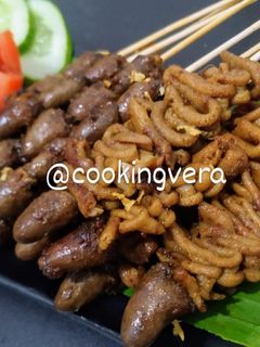 Foto resep Sate Usus Jantung Hati ala Angkringan