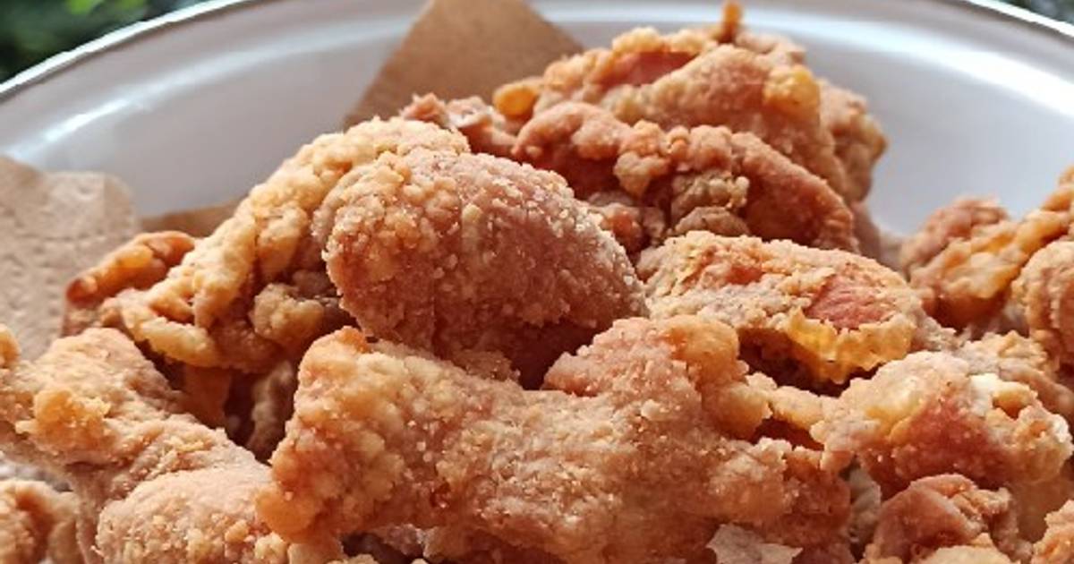 Resep Kulit Ayam Goreng Tepung Krispy Oleh Aini Ratnawati Cookpad