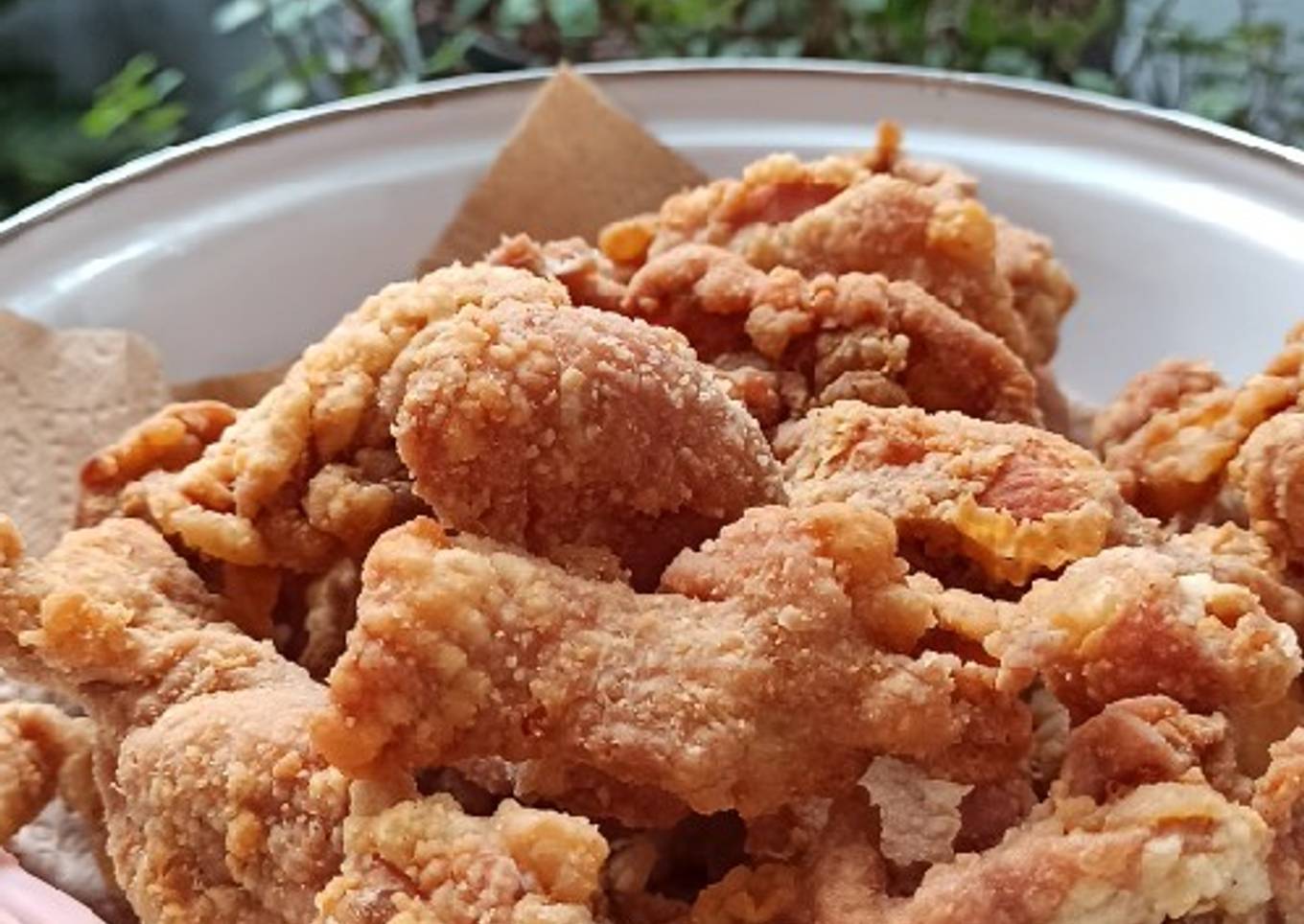 Kulit Ayam Goreng Tepung Krispy