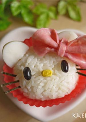 Easy! Hello Kitty Rice Ball Recipe Recipe By Kaerenmama