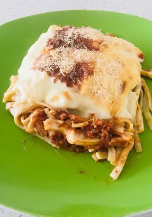 Una foto de Lasagna de tallarines
