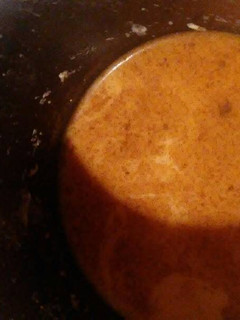 A picture of Carrot juice cinnamon tea.