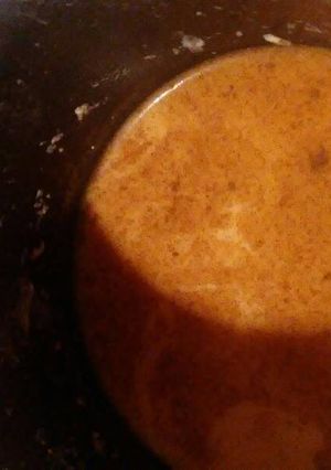 A picture of Carrot juice cinnamon tea.