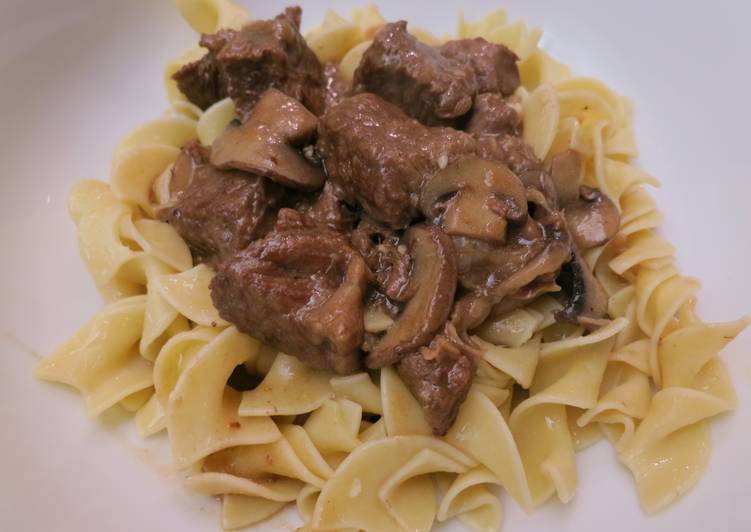 Steps to Prepare Quick Tyler Florence&#39;s Beef Stroganoff