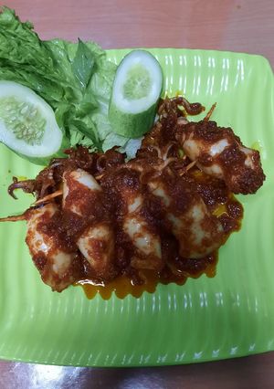 Foto resep Cumi sambel mercon