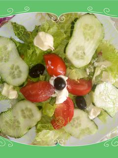 صورة لوصفة سلاطة خضراء