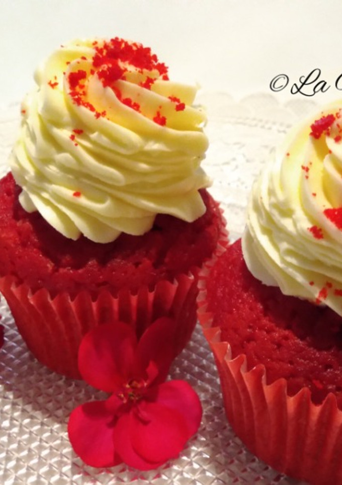 Una foto de Cupcakes red velvet
