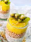 Pudin de Chía con mango y kiwi