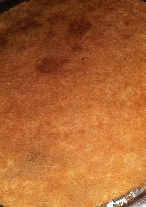 صورة لوصفة كنافة خشنة بالجبنة