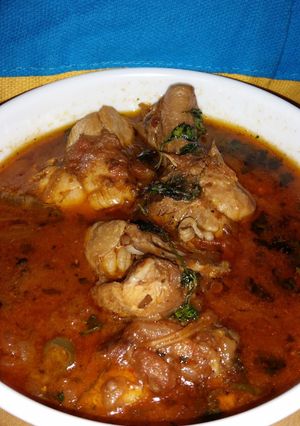 A picture of Chef Harpal Chicken Curry.