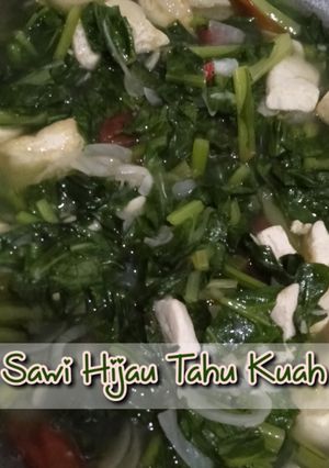 Foto resep Sawi Hijau Tahu Kuah