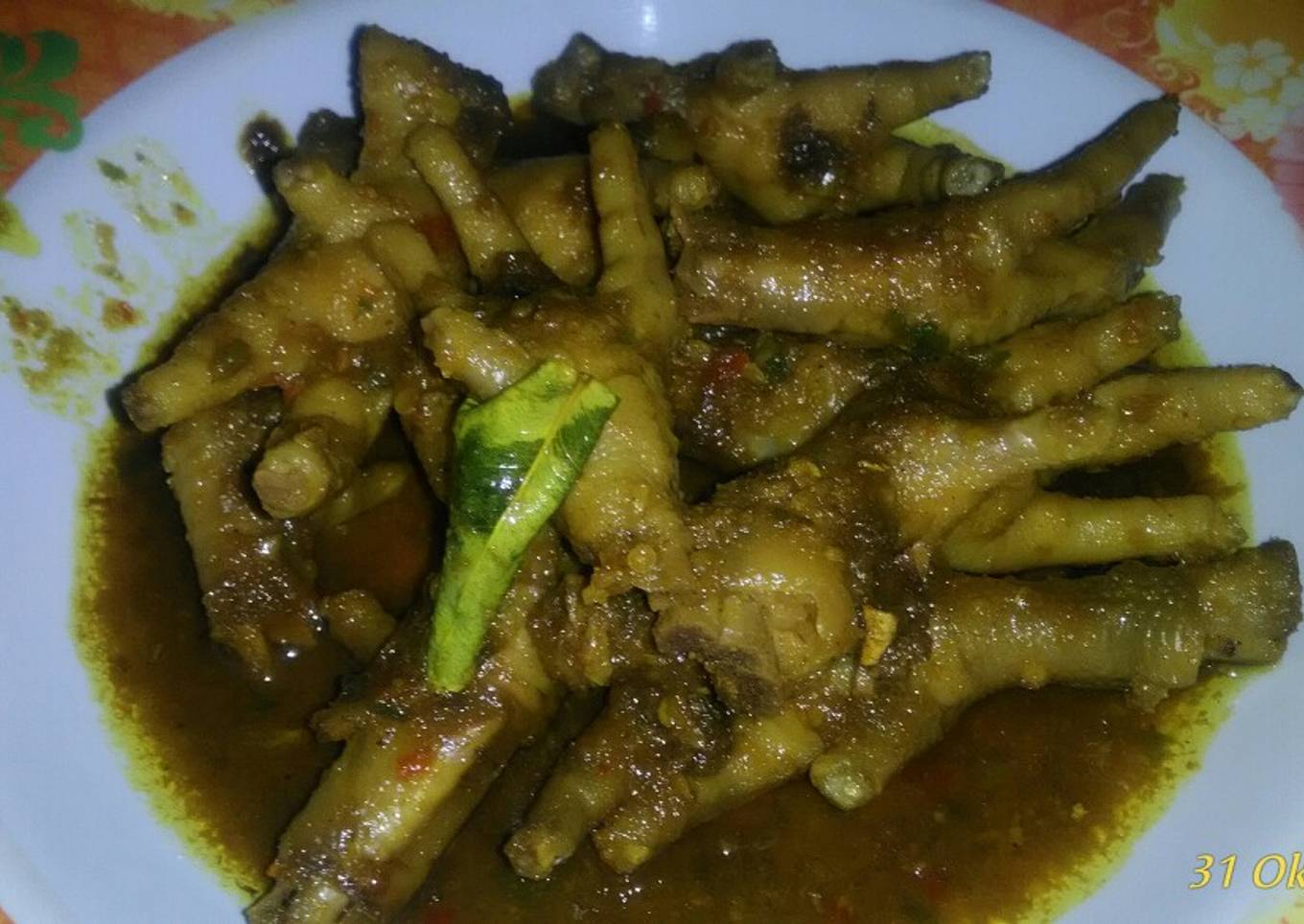 Ceker ayam pedas