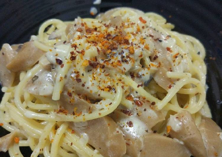 Resep Spaghetti Carbonara Simple oleh Noona Hilda - Cookpad