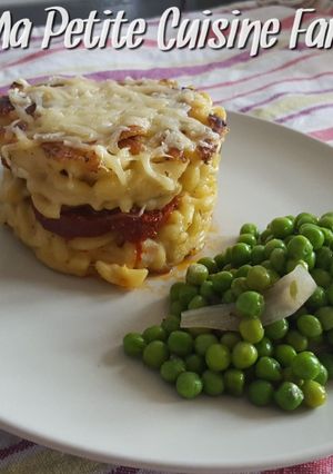 Une photo de Croq'coquillettes chorizo