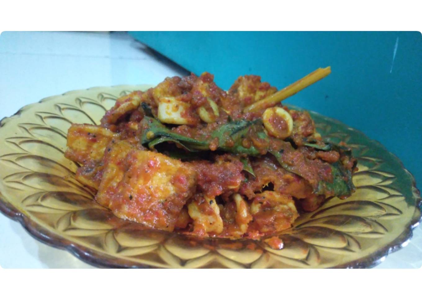 Cumi rica rica tahu
